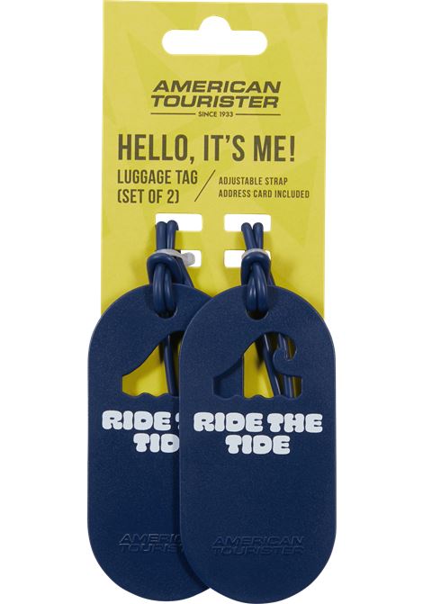 Fun Tags Porta indirizzi - Set di 2 pezzi AMERICAN TOURISTER | LUGGAGE TAG X2 FUNRIDE THE TIDE